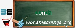 WordMeaning blackboard for conch